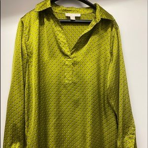 Ladies Long sleeve silk blouse